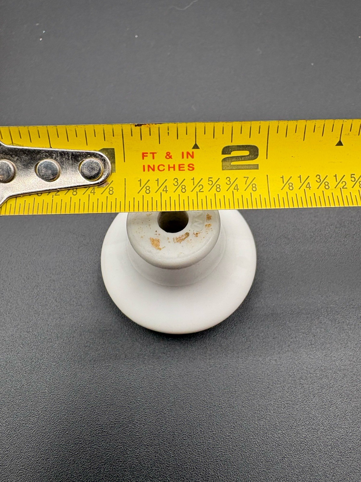 Vintage Japan White Porcelain Drawer Pull Knobs Set 14 w/ Screws Farmhouse