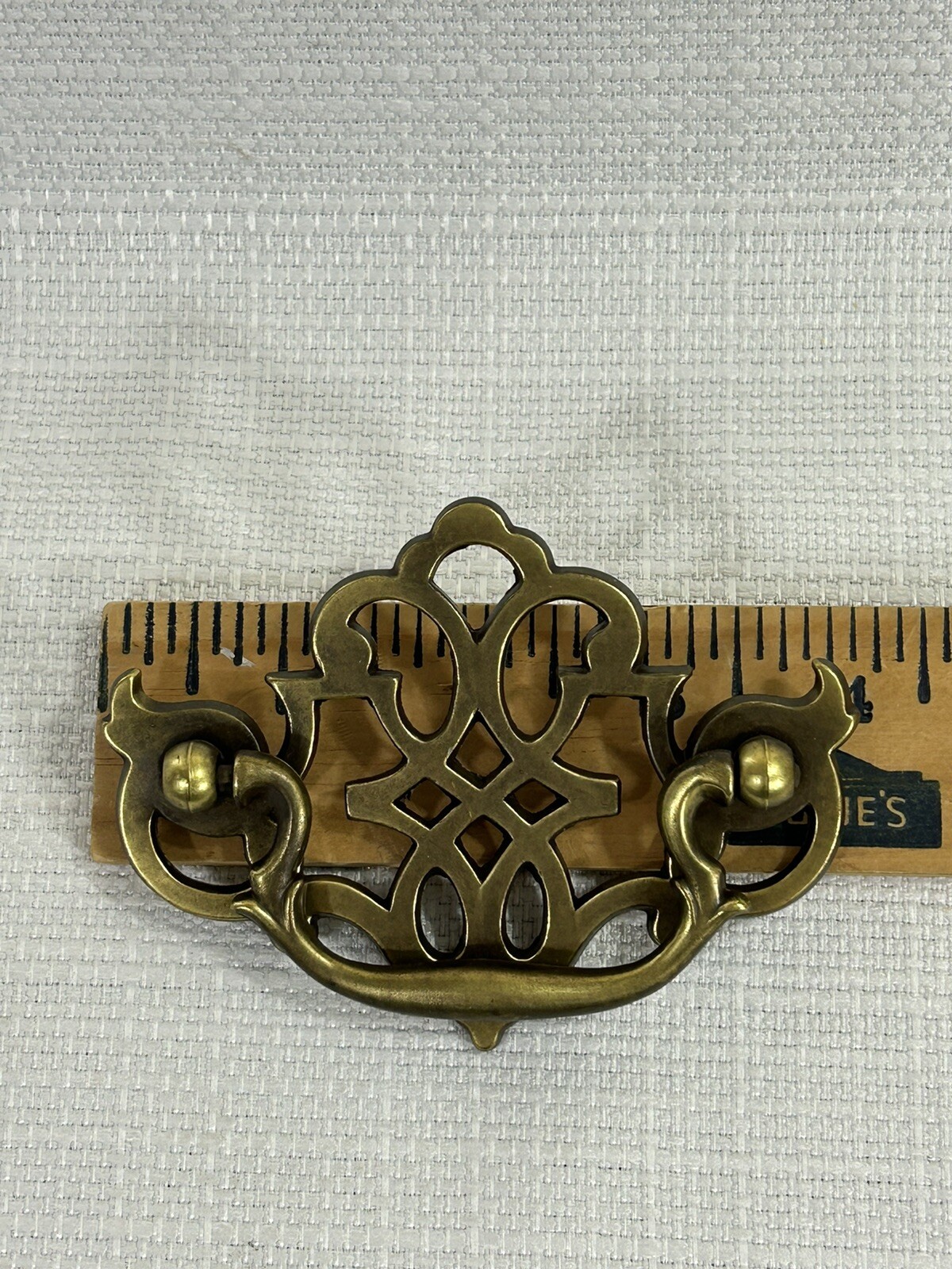Vintage KBC Keeler Brass Batwing Chippendale Drawer Handles Pulls 3″