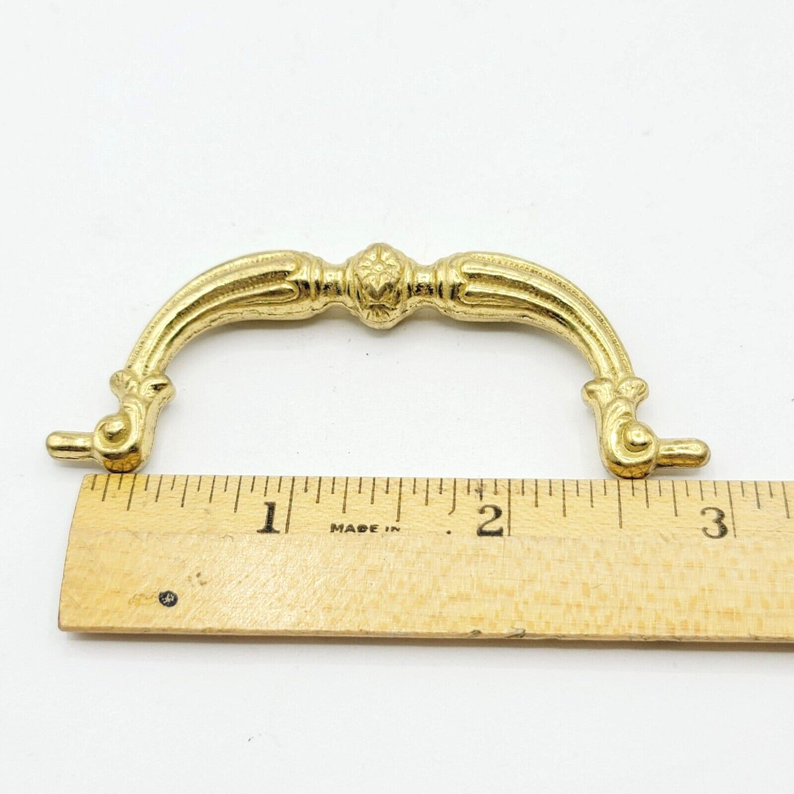 Vintage Brass Ornate Bail Pull Handle Replacement 2.75″ Salvage Reclaimed