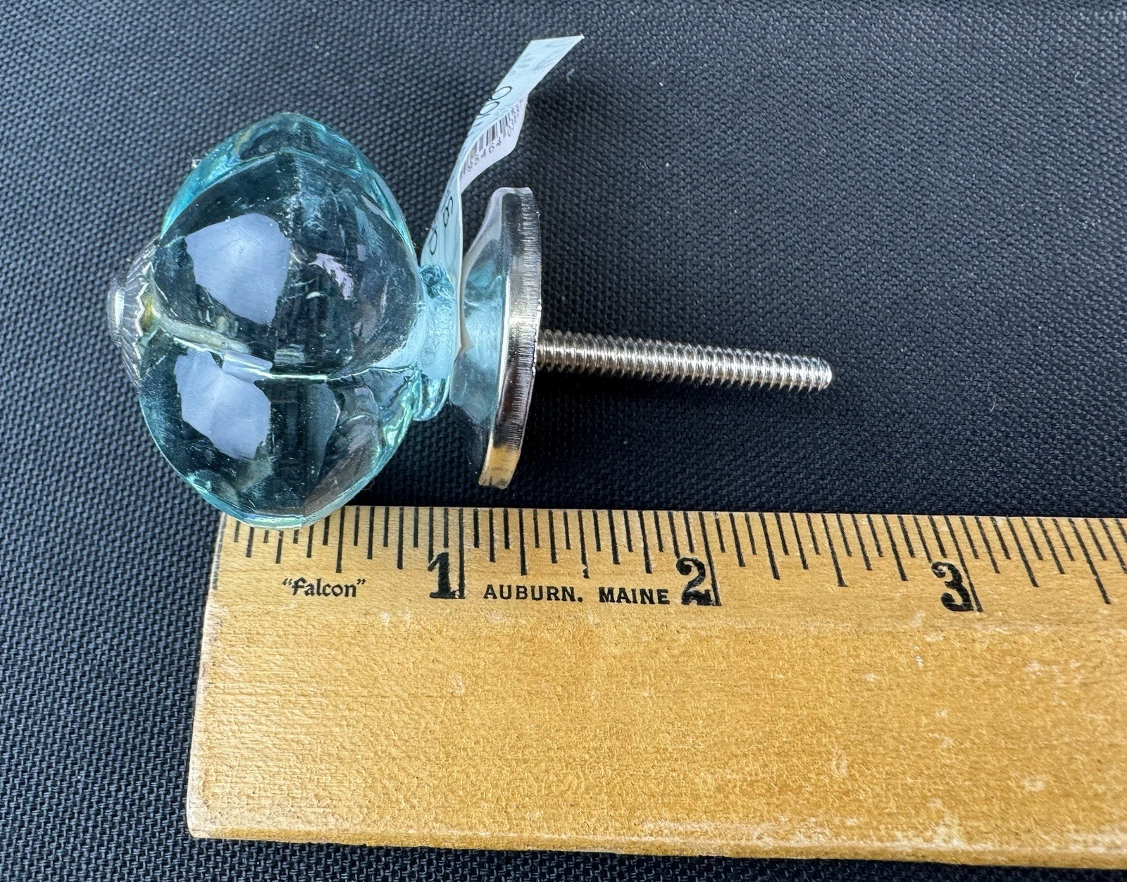 NWT Glass Drawer Pulls Clear Light Pink & Blue Dresser Kitchen Lot Of 4