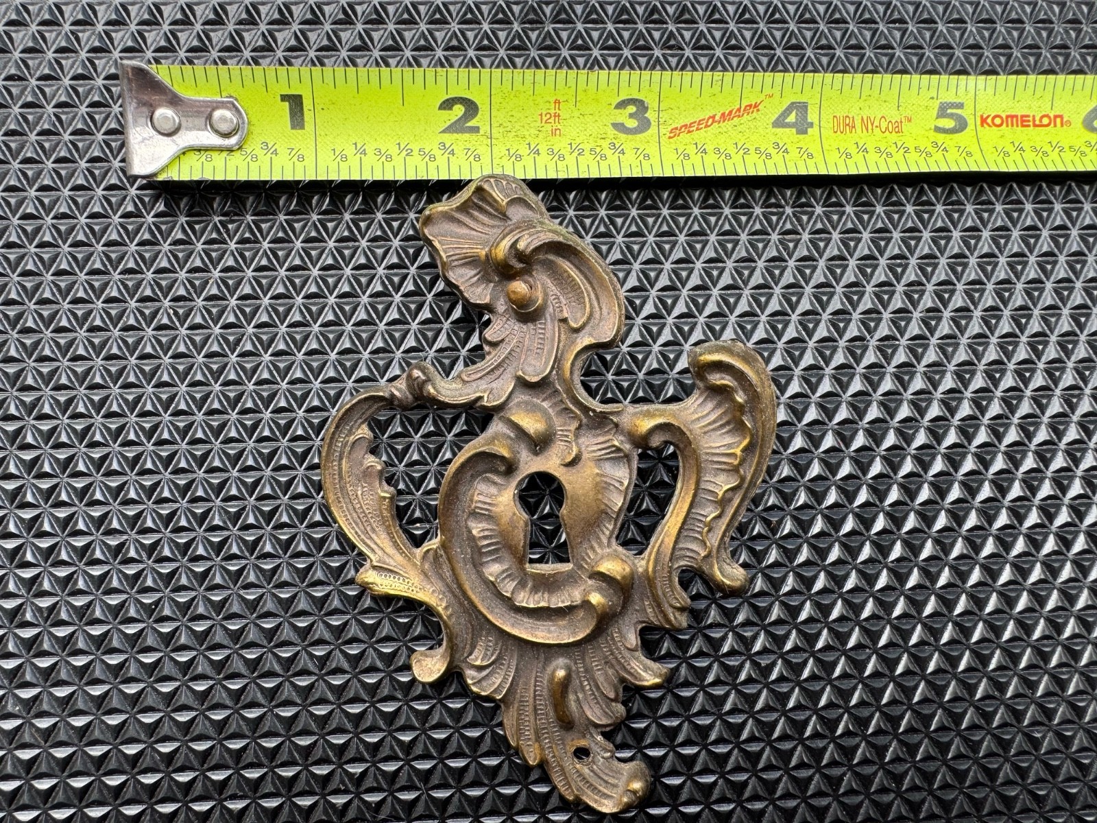 Vintage French Provincial Brass Dresser Hardware Set 8 Pulls 4 Escutcheons Keele