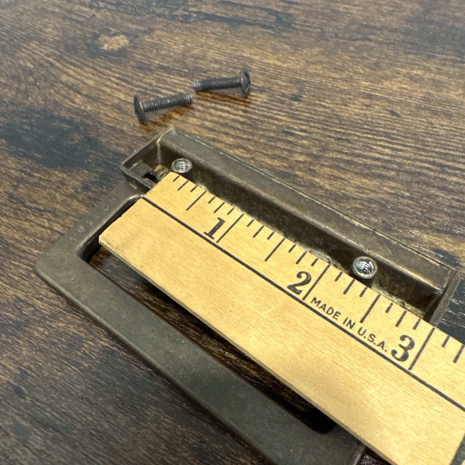 Drexel Woodbriar Drawer Pull Rectangle Brass Vintage Bail Dresser Hardware