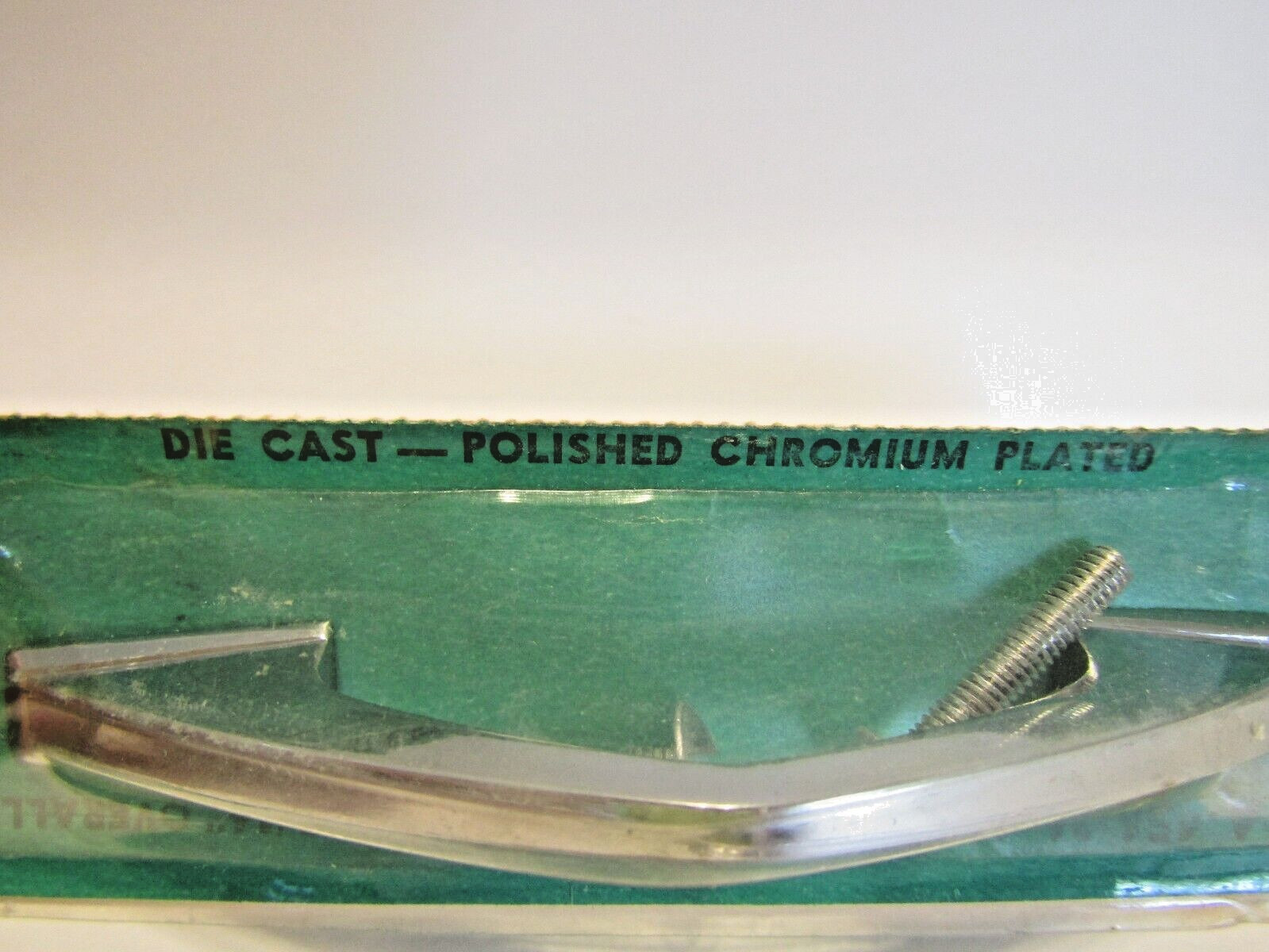 Vintage Nos Chrome Chevron Drawer Pull V-Shape Cabinet Door Handle Amerock