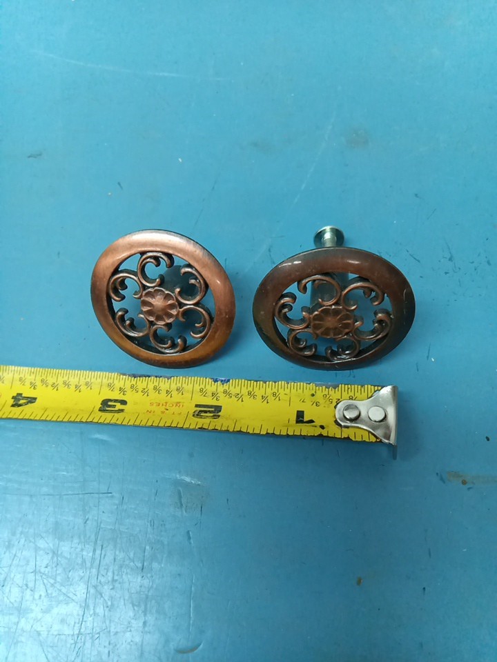 Lot Of 2 Vintage AJAX Drawer Handles (LL)