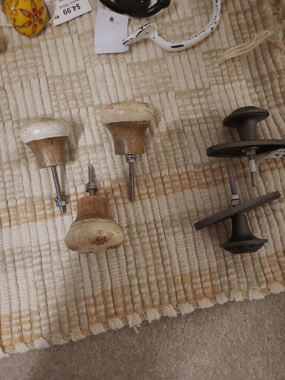 Antique Door Knobs, Drawer Pulls, and Miscellaneous Hardware Set