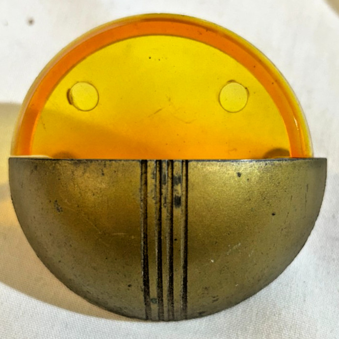 Vintage7 Ehmco Mid Century Modern Atomic Drawer Pulls half circle bakelite