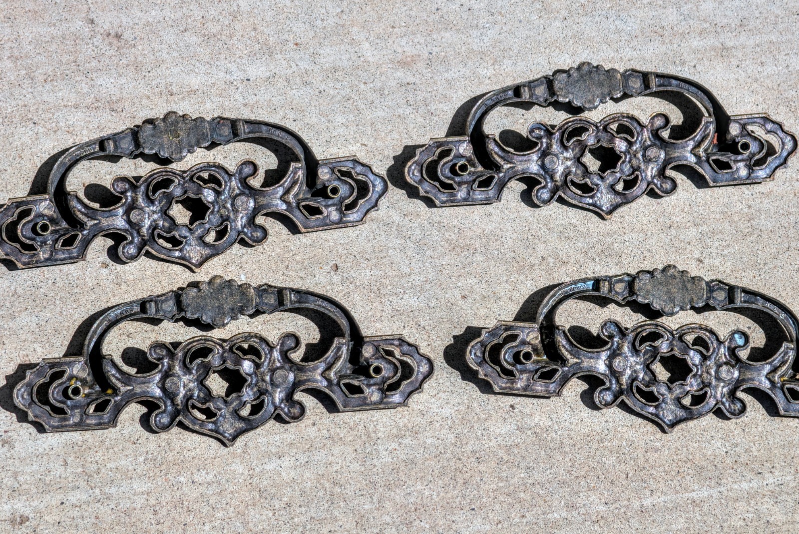 Vintage Keeler Brass Co Dresser Drawer Pulls | Lot of 4 Handles