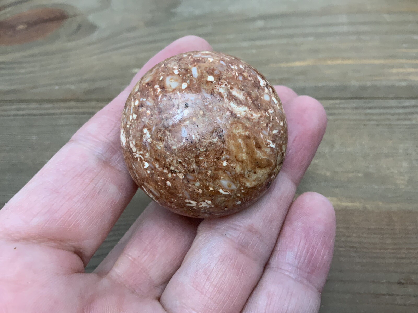 (5) Mushroom Shaped Red Marble Knobs Pulls with Screws Beautiful, Excellent