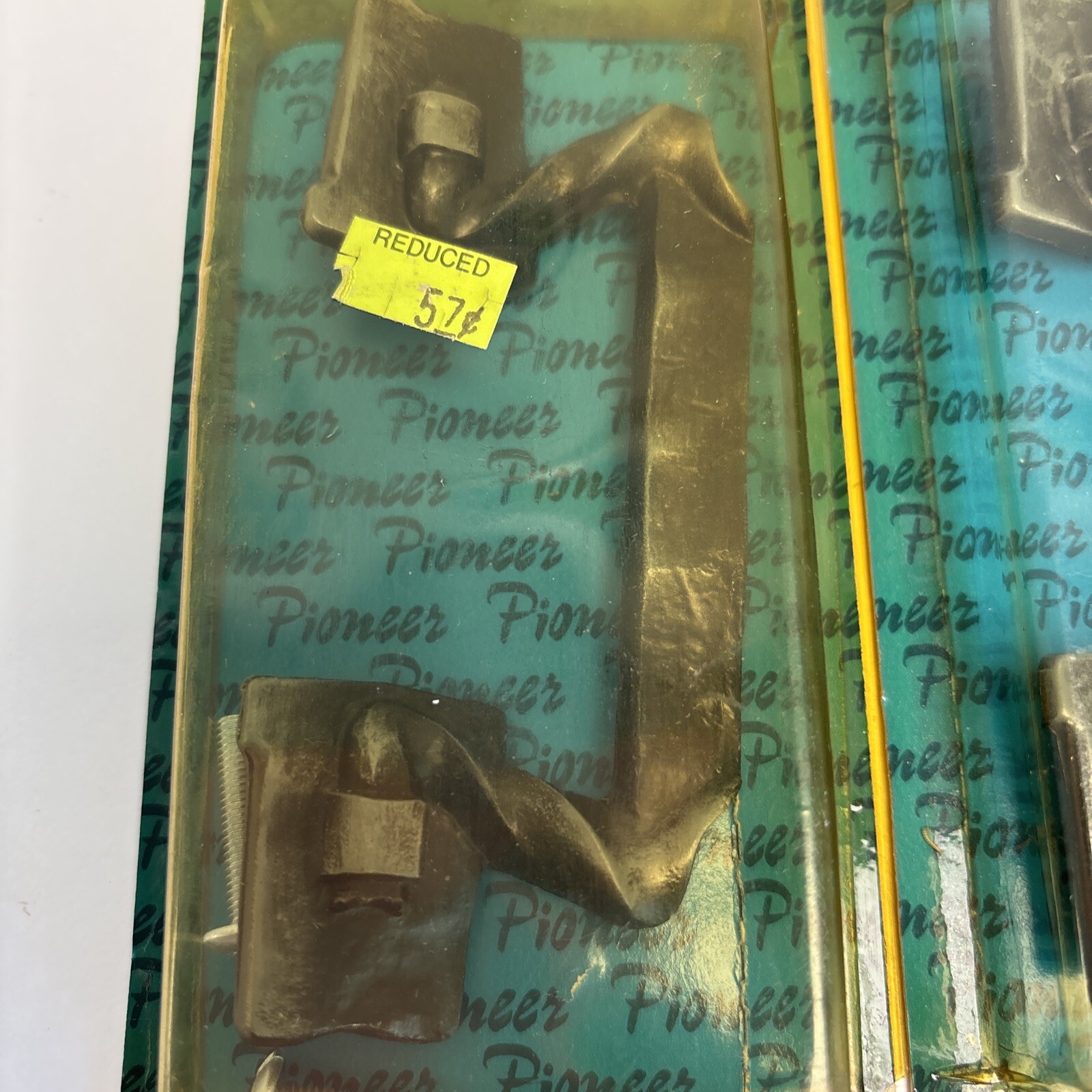 4 NOS Vintage 70s Amerock Pioneer T-200 Antique Silver Pull 3″