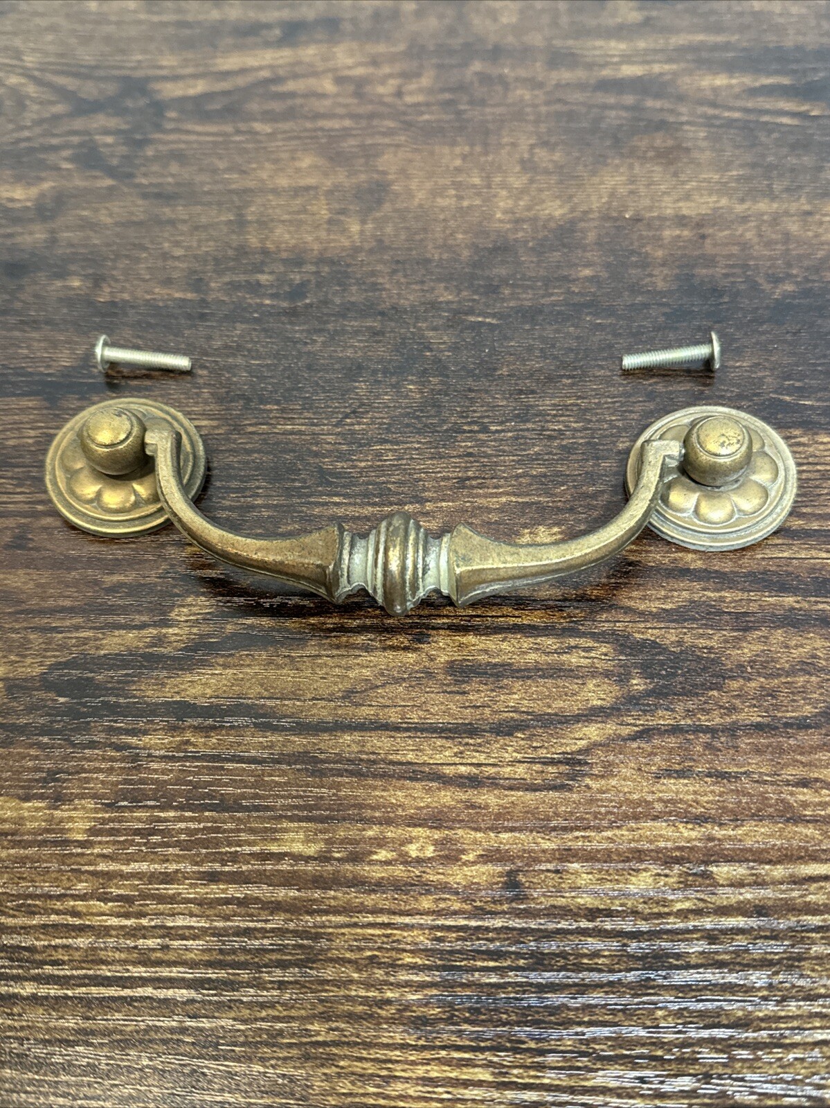 Drexel Esperanto Drawer Pull Tall Dresser Brass Vintage Drop Bail MCM Handle
