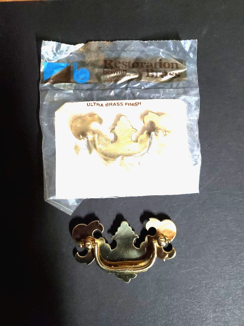 Restoration Bat Wing Brass Dresser Drawer Pulls Handles 2 1/2″ OC MADE in USA