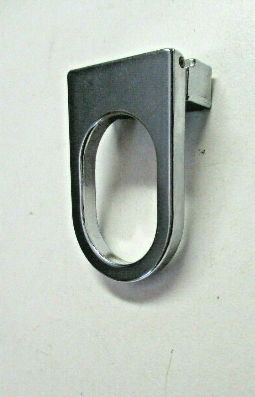 Japan 1950s Polished Chrome Drop Pull Handle 5/8″ Centers Vtg MCM Ultra Retro