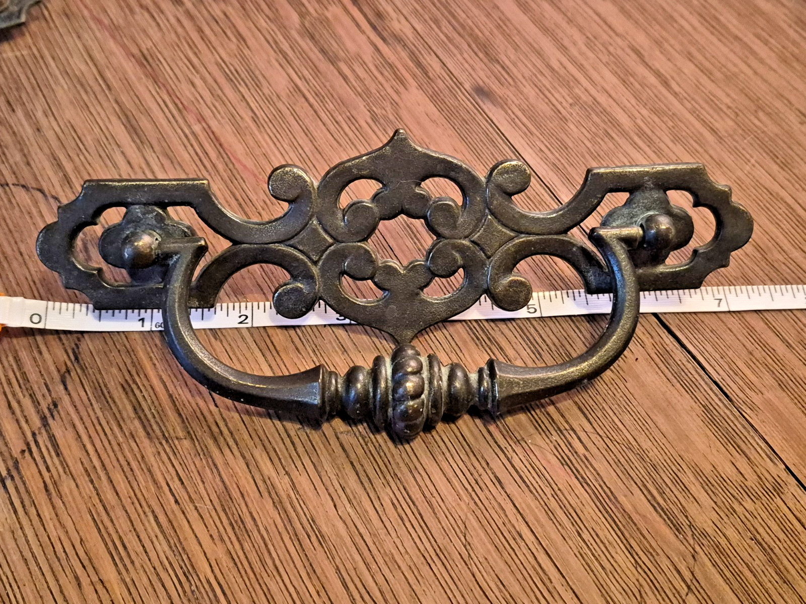 Lof 4 Vintage 1960’s KEELER BRASS Drawer Pull Drop Bail Handle Chippendale KBC1