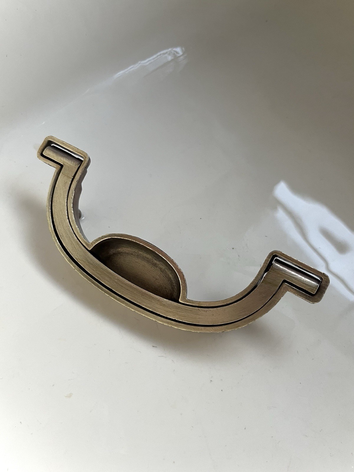 Drexel Accolade Campaign Brass Drawer Bail Pull Handle KBC N7231 – 3.5” CC