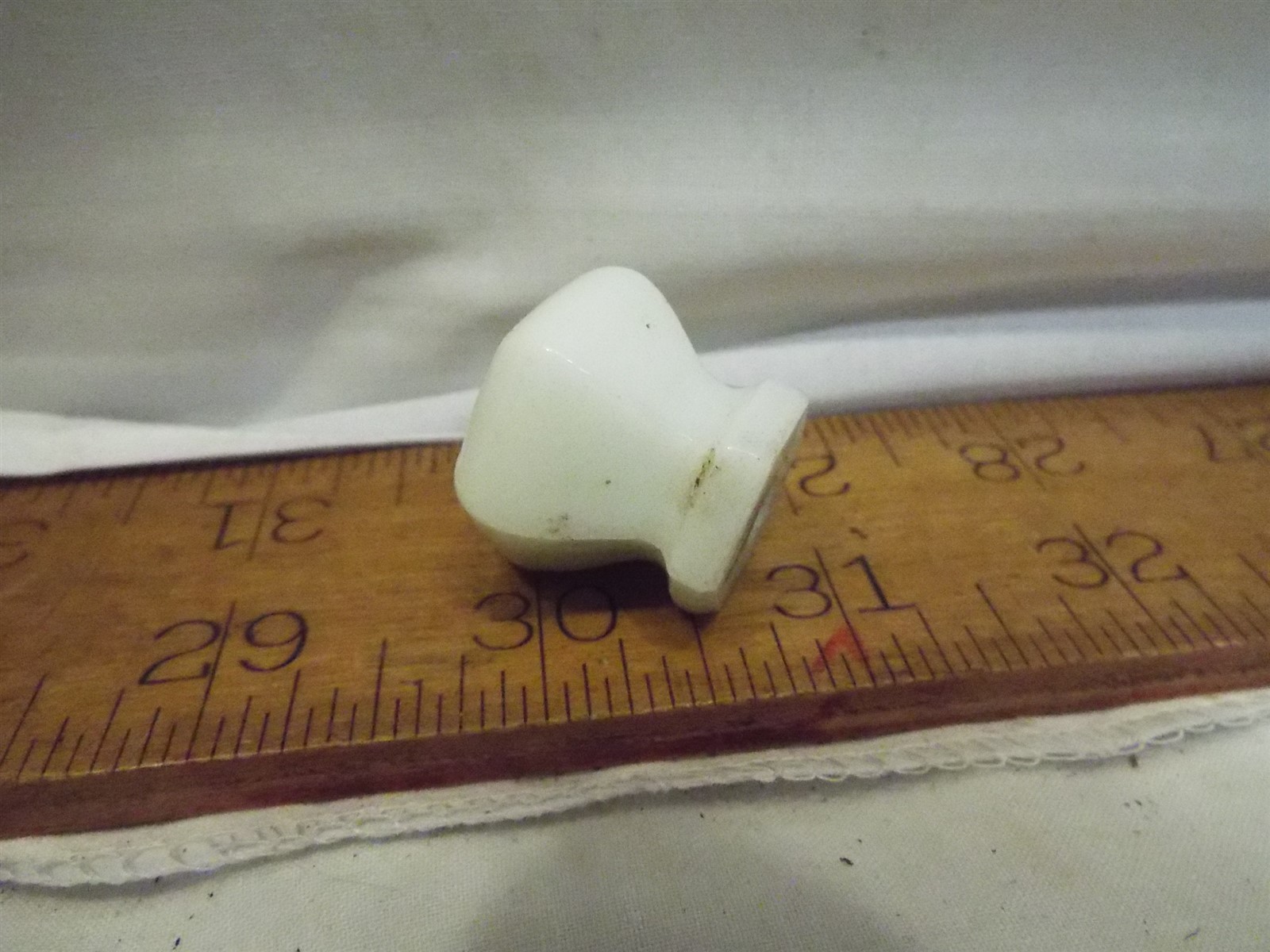 12 Vintage Milk Glass Drawer Knob Pulls Hex Shape Hardware Cabinet Furniture