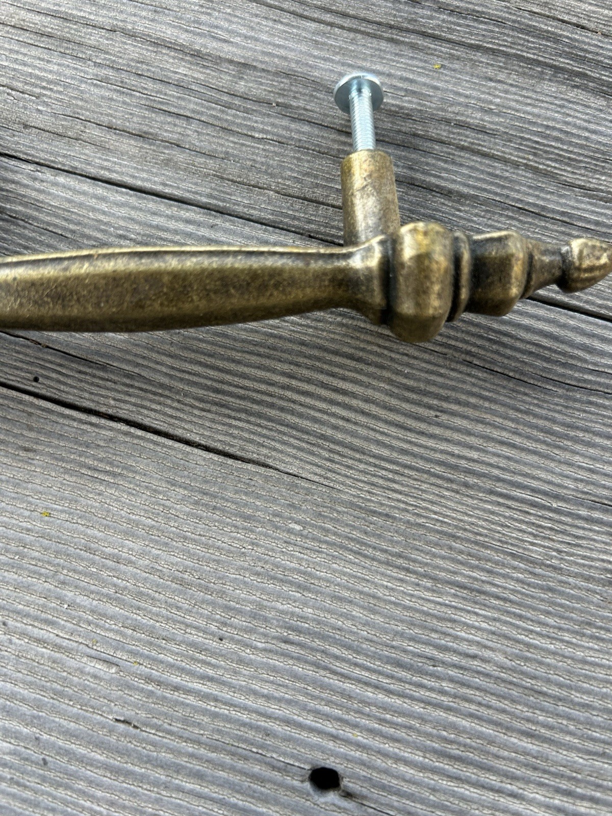 Brass Drawer Pull 6” Long With 3” Between Screw Holes Mid Century Traditional