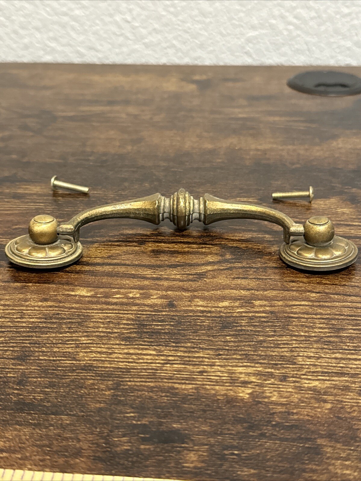 Drexel Esperanto Drawer Pull Tall Dresser Brass Vintage Drop Bail MCM Handle