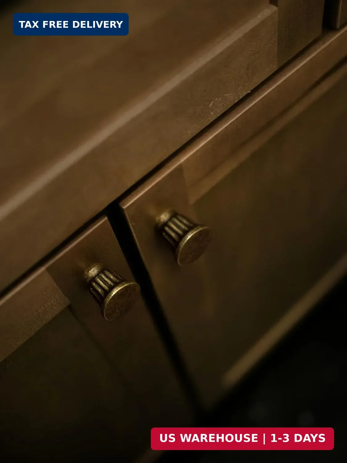 Antique Brass Cabinet Knobs Classic Vintage Flat Drawer Pulls Zinc Alloy Drawer