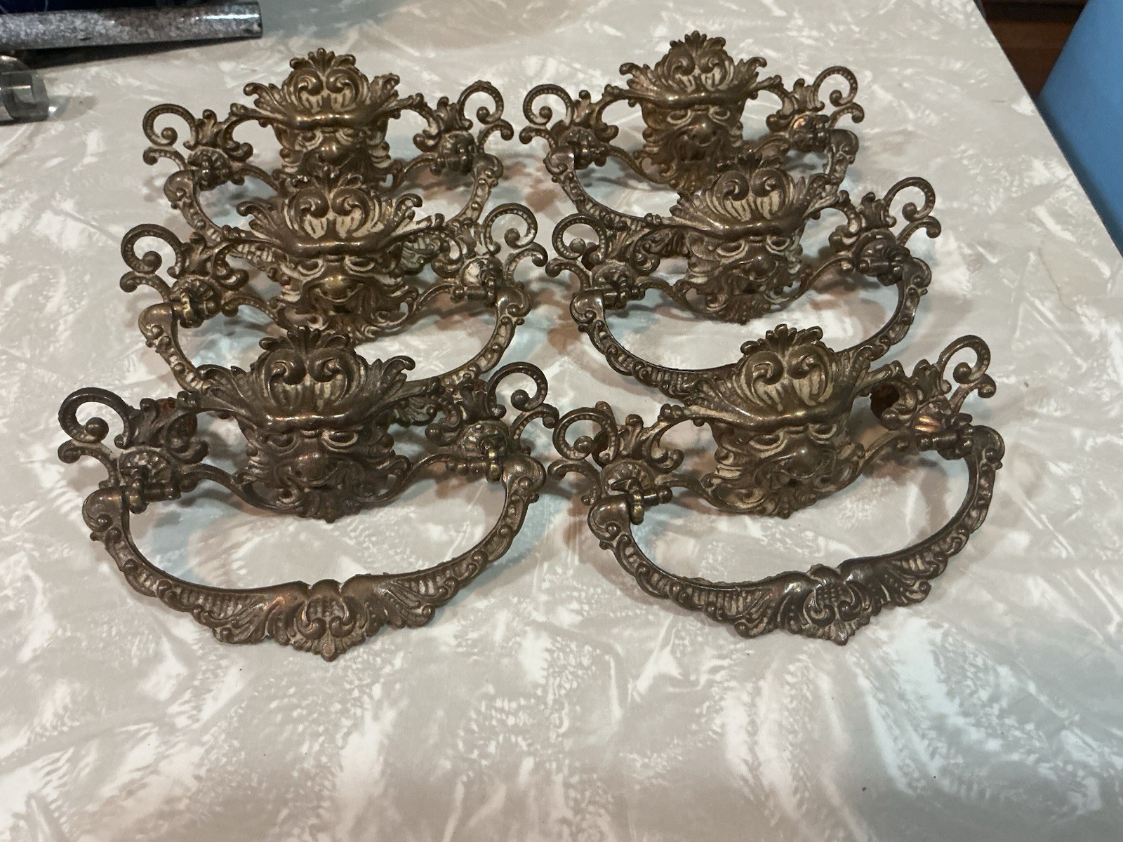 RARE FANCY VICTORIAN LION “OLD MAN WINTER” ORNATE OLD Original Priced per pull
