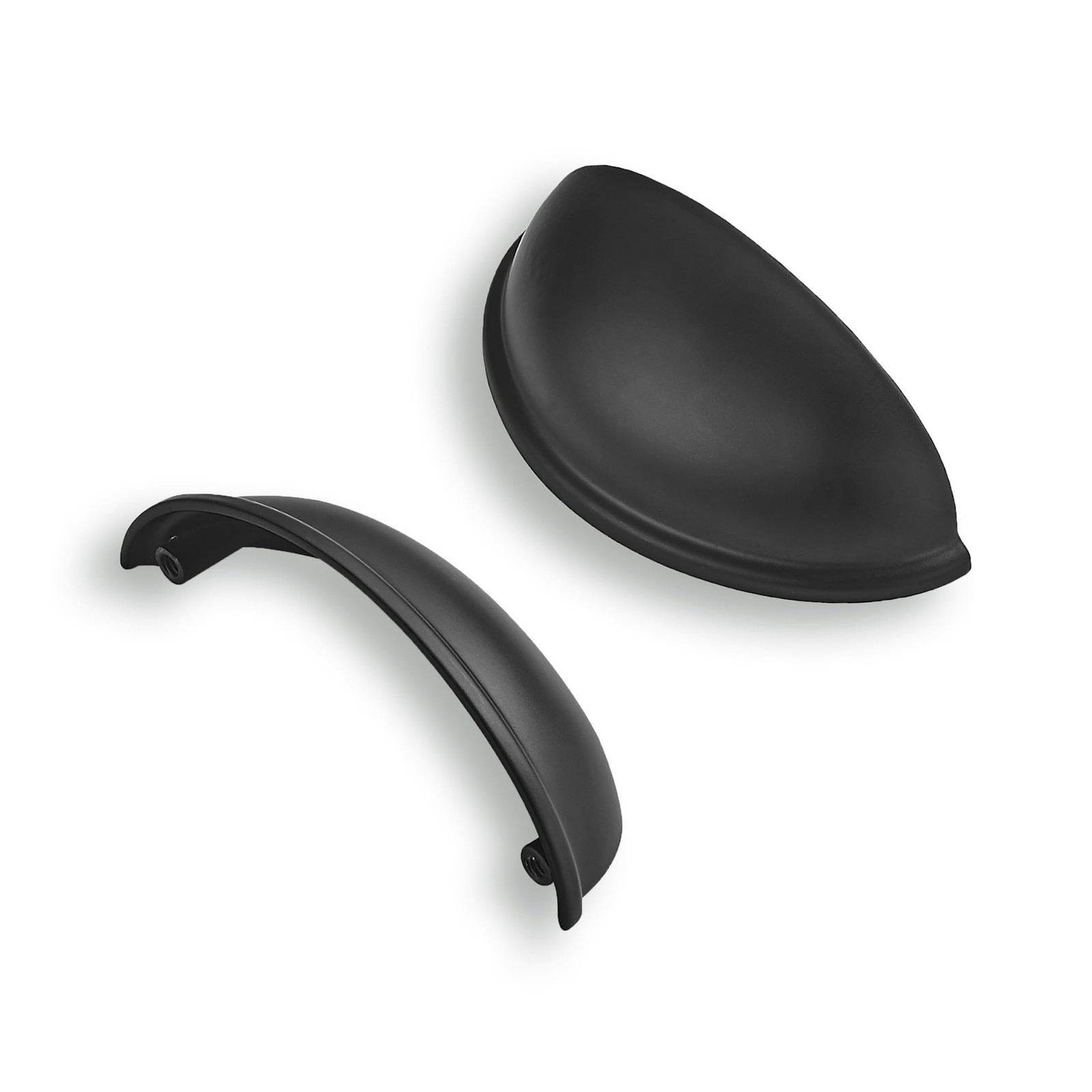 10 Pack 3″ Drawer Pulls Matte Black Cabinet Cup Pulls Kitchen Hardware Cabine…