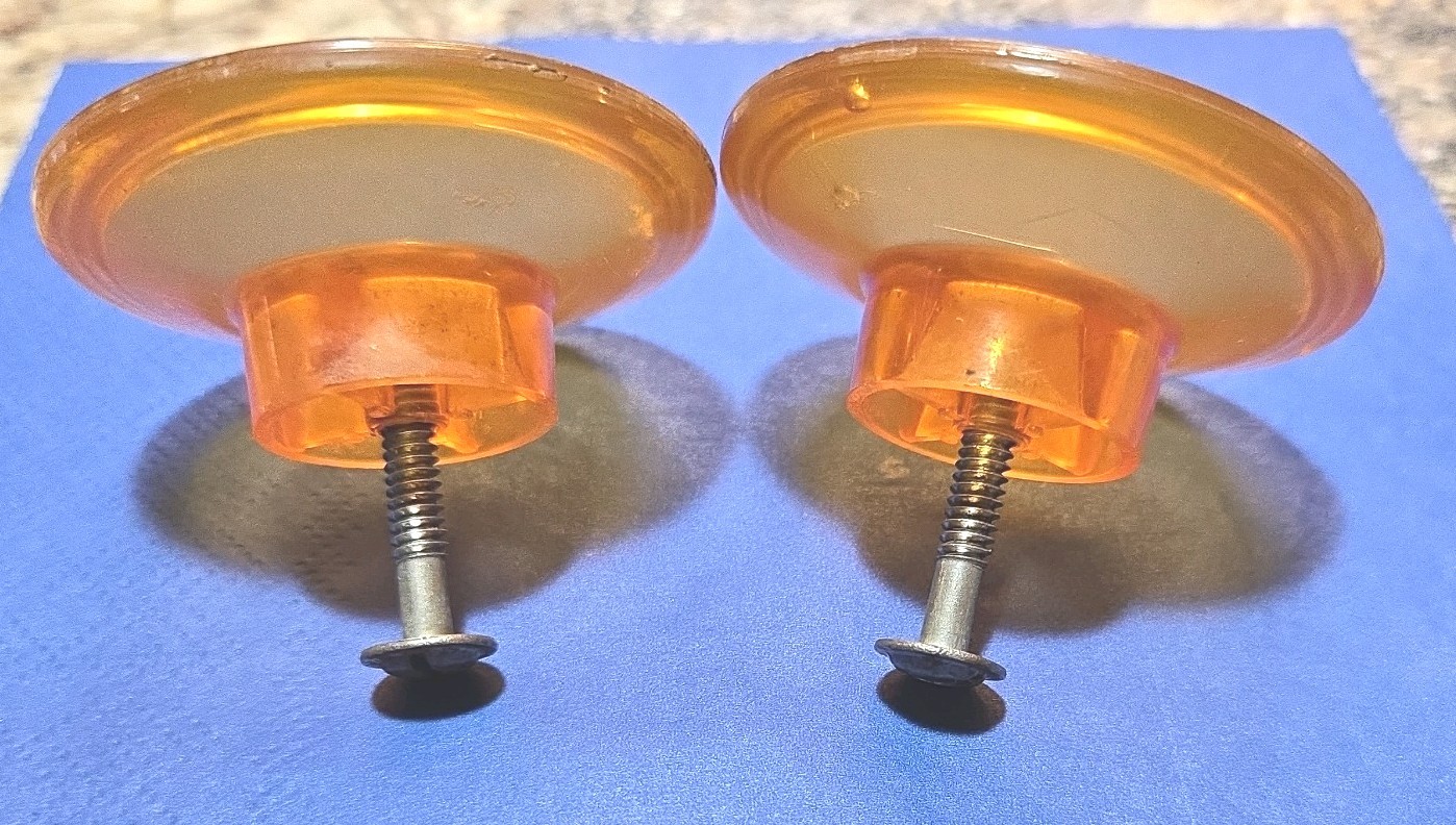 A Pair of Antique Vintage 2 Drawer Knobs Pulls Handles Art Deco 2 inch