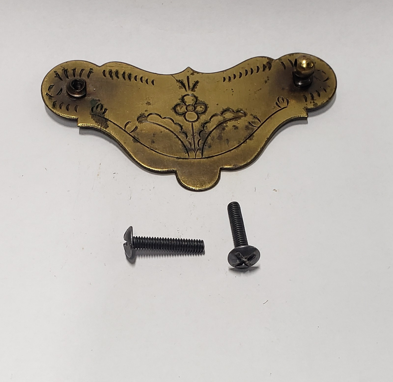 DAMAGED Ethan Allen Circa 1776 Drawer Bail Pull 4 inch KBC K10346 with Screws