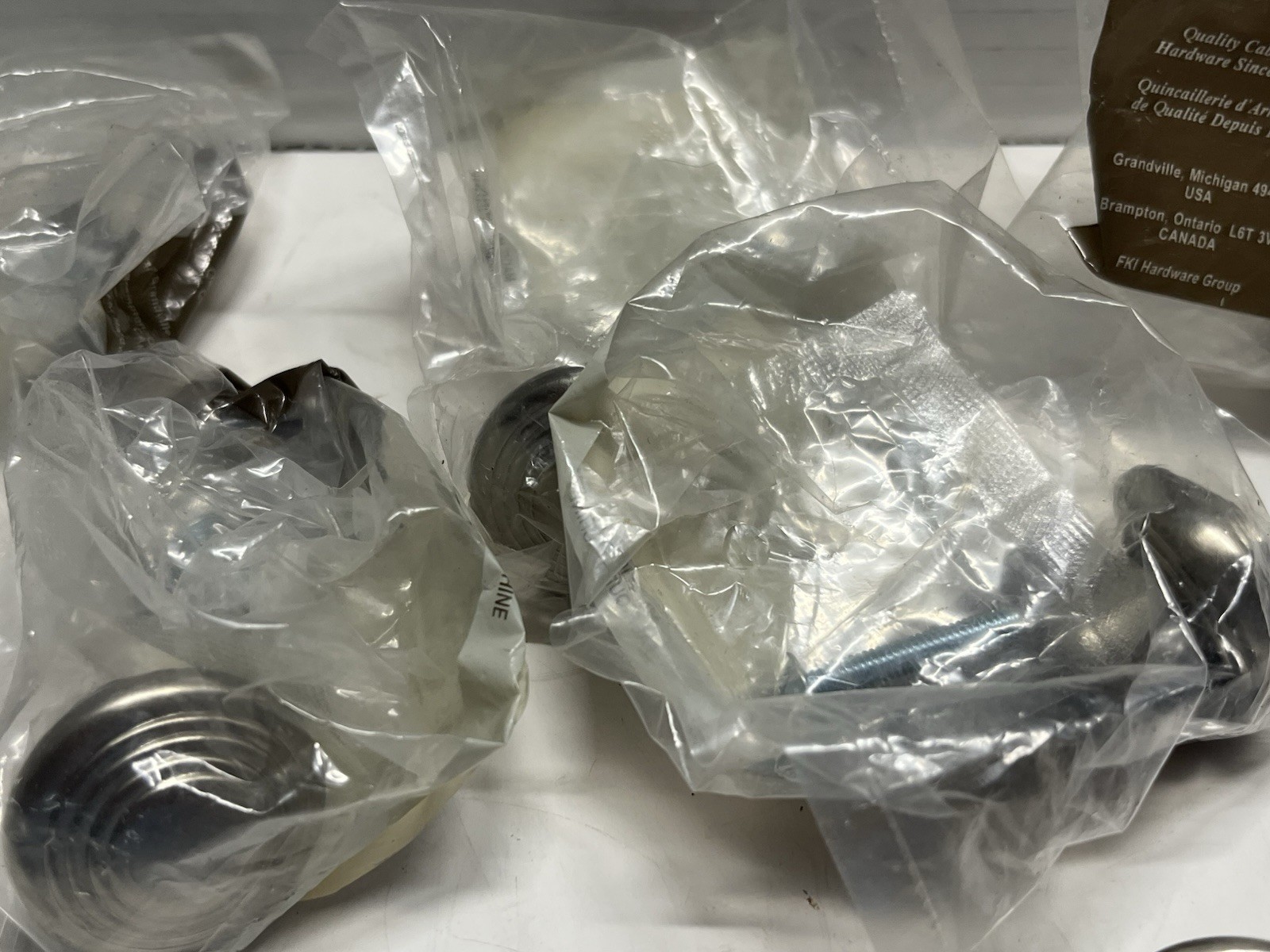Vintage Lot (7) NOS Belwith Round Nickel Swirl Design Drawer/Cabinet Knobs