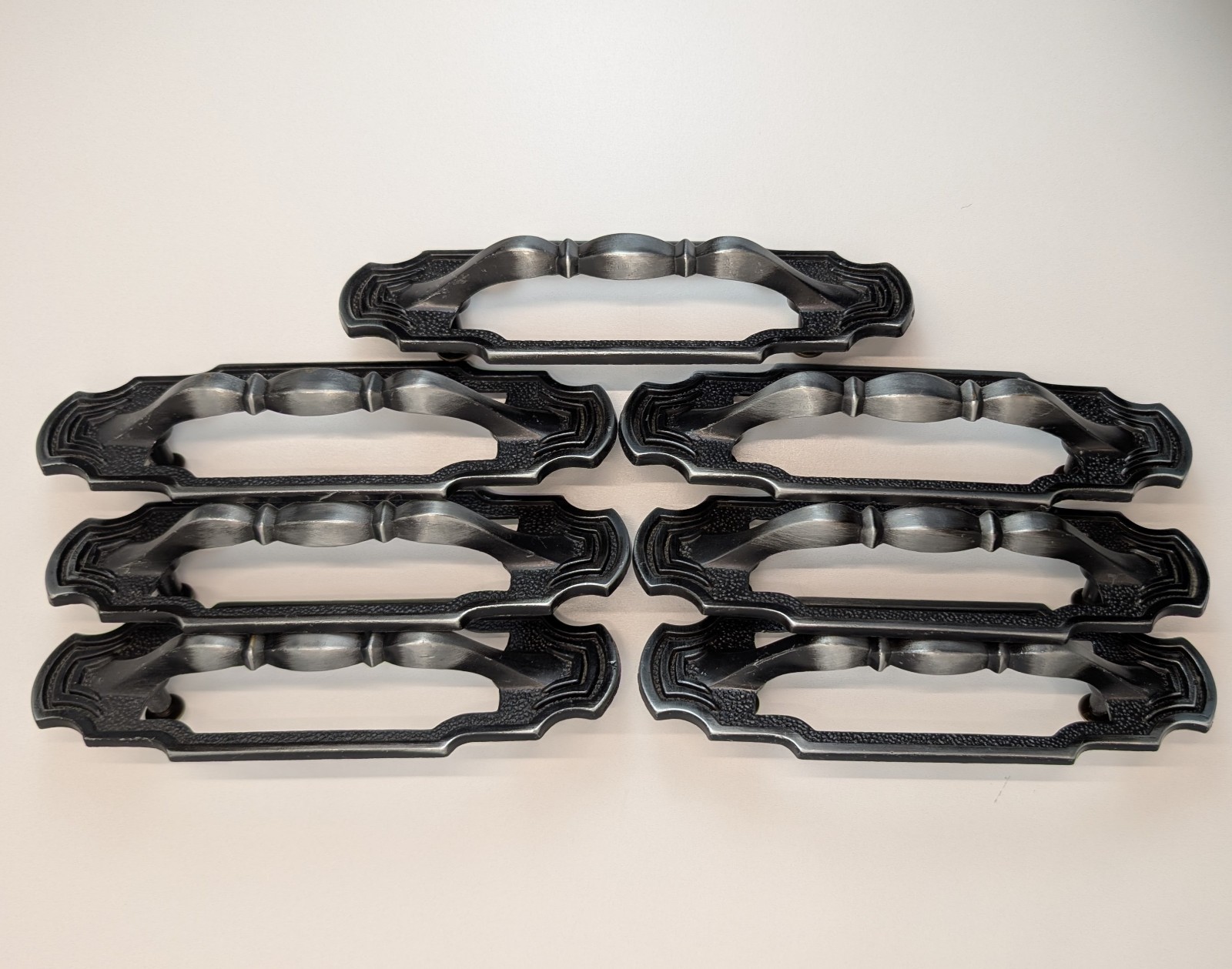 Vintage Scheirich Cabinet Drawer Pulls Handles Mid Century Set of 7