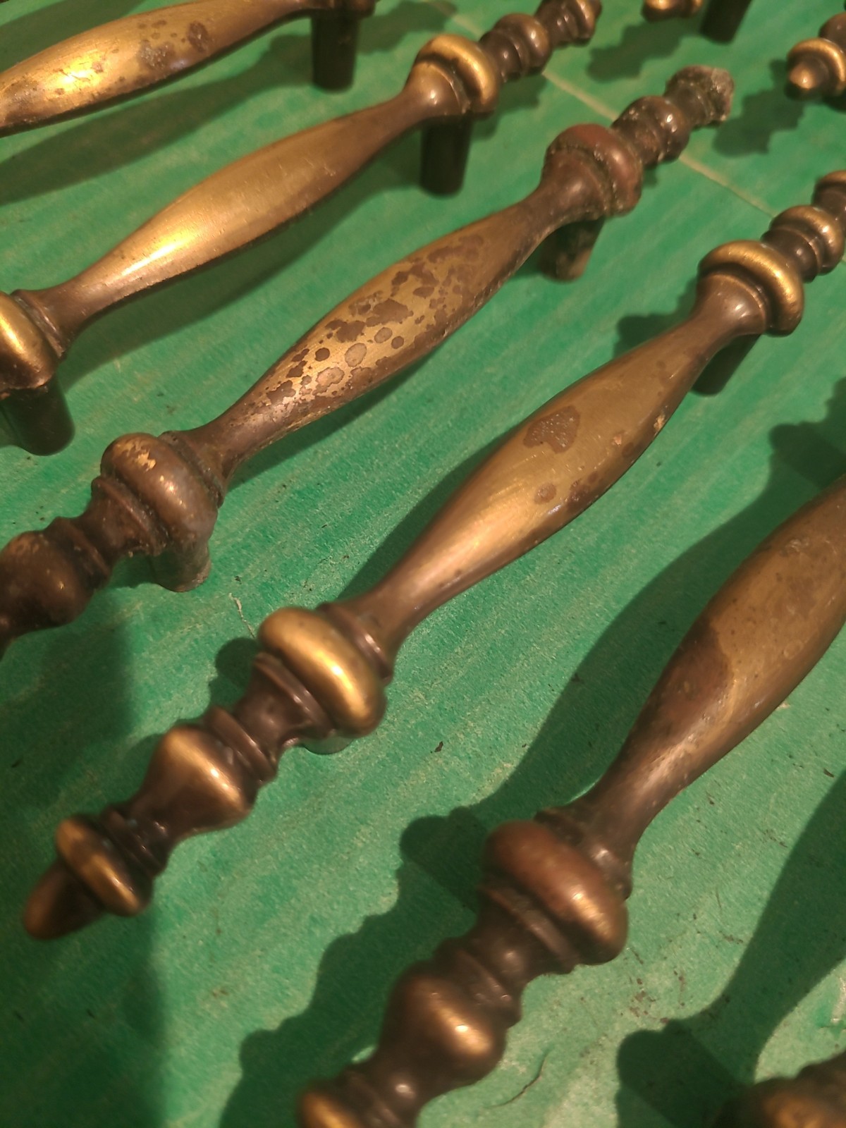 25 Amerock Colonnade 1968 Drawer Pull Handle 150-1 Antique English Brass 3″ COC