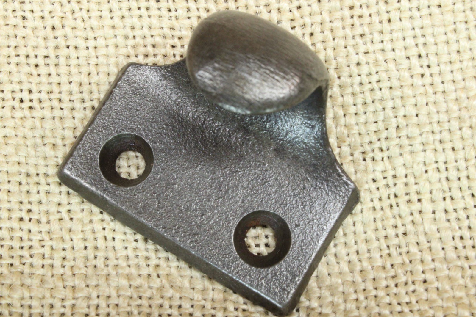 Old Window Sash Lift 1 1/2″ Drawer Pull Handles Smooth Textured Cast Iron