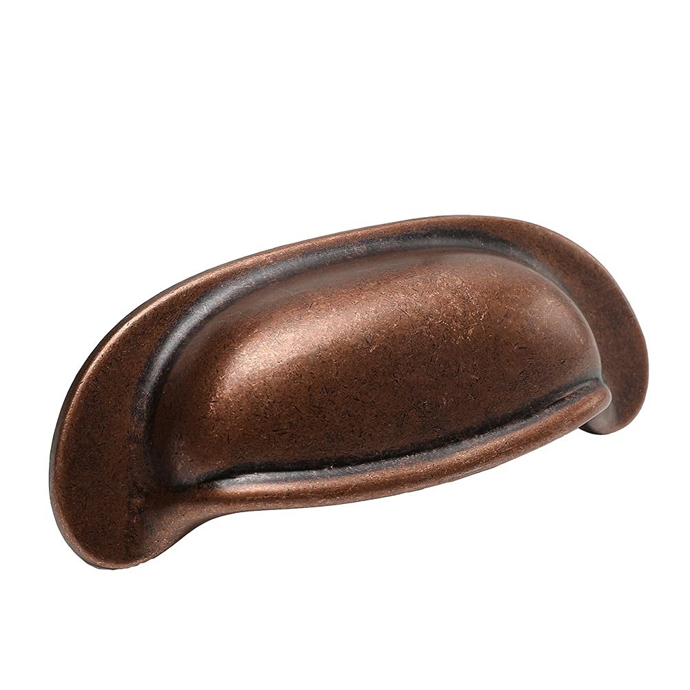 10 Pack 2.5″ Antique Copper Bin Cup Drawer Handles, Kitchen Cabinet Pulls