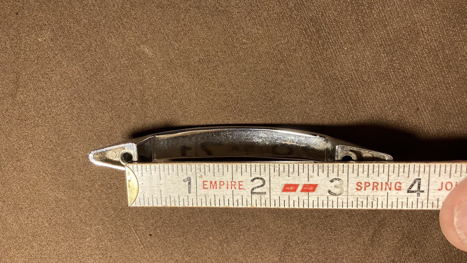 Vintage Chrome Cabinet Door Handle Drawer Pull 50s 60s 70s Mid Century Modern