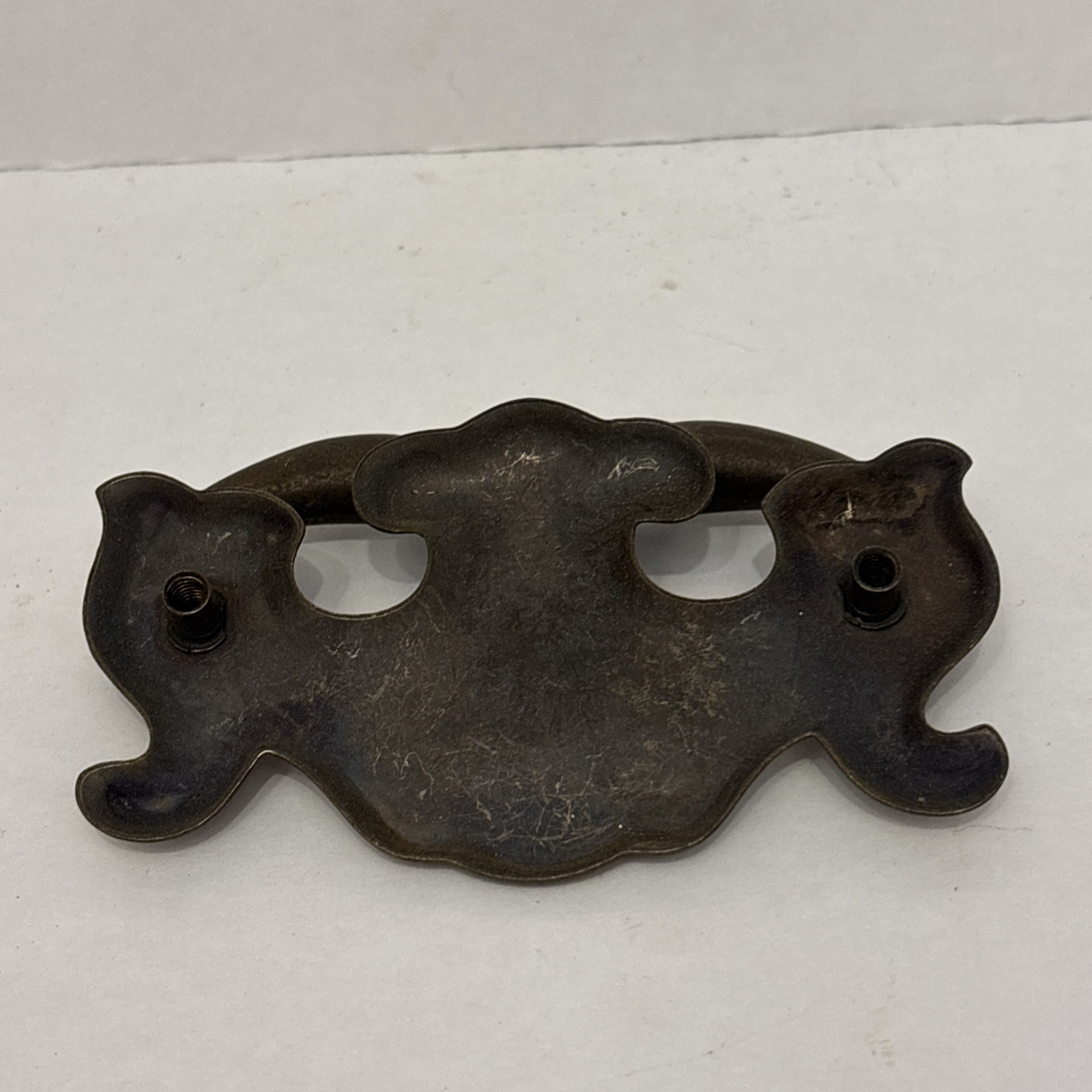 Vintage Chippendale Batwing Drawer Pull 3″ Screw Centers 3.5″ Handle Brass