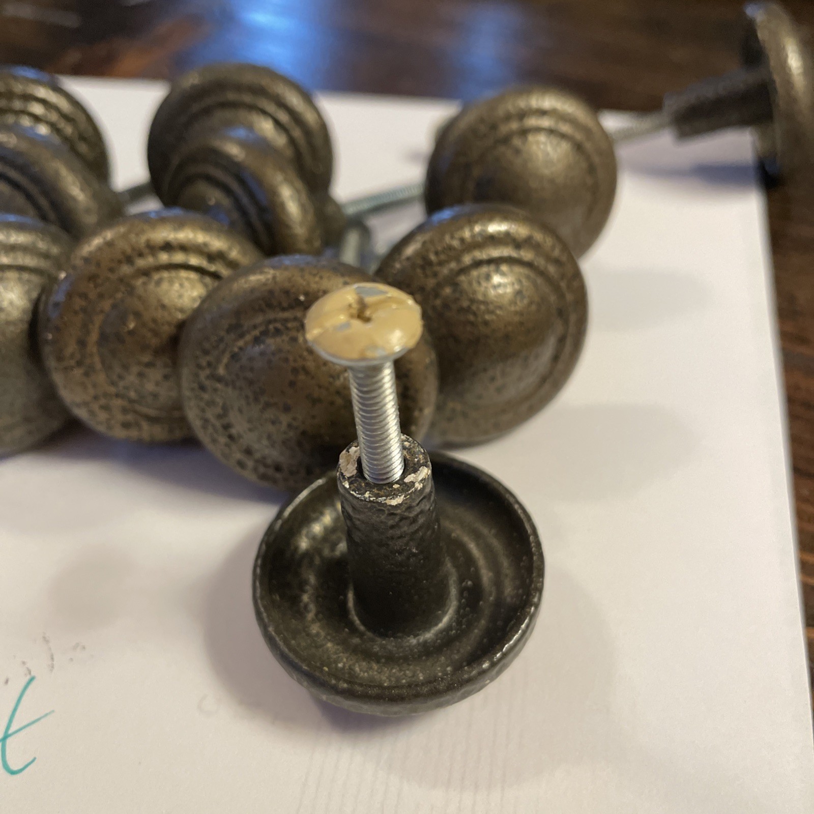 Antique bronze style drawer pull knobs 21 Ct