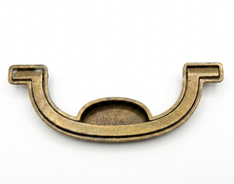 DREXEL ACCOLADE Brass Drawer Bail Pull Handle Campaign KBC N7231 – 3.5” CC