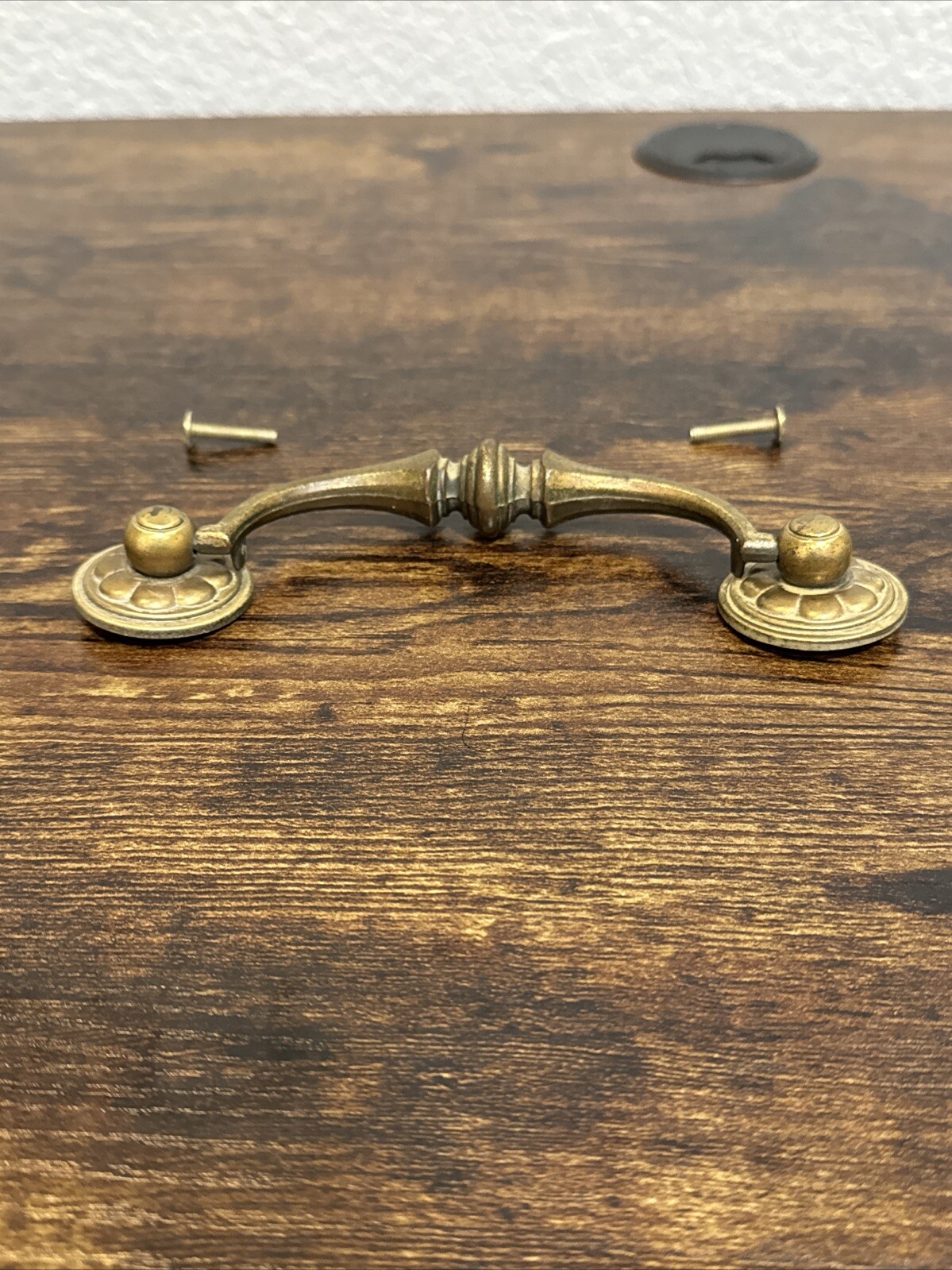 Drexel Esperanto Drawer Pull Tall Dresser Brass Vintage Drop Bail MCM Handle