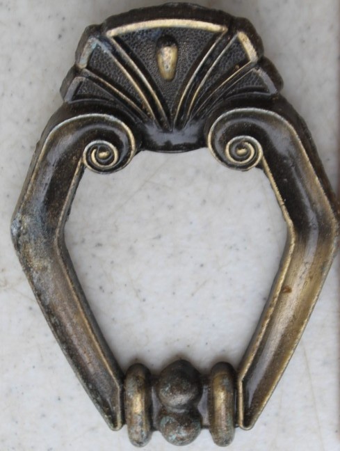 27 LOT Toyo Japan Art Nouveau Hexagon Brass Pull Handle 1016 Door Drawer Antique