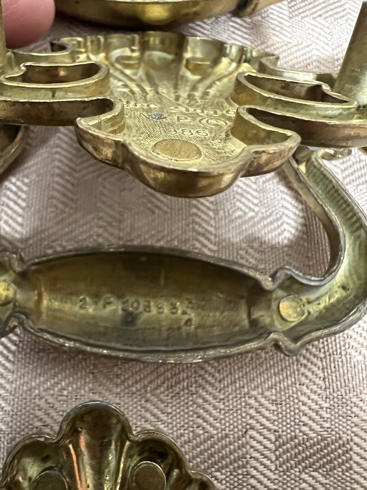 Lot 10 Vintage Brass Drop Bail Pull Handle Drawer 1986 BPC 21016 Chipendale