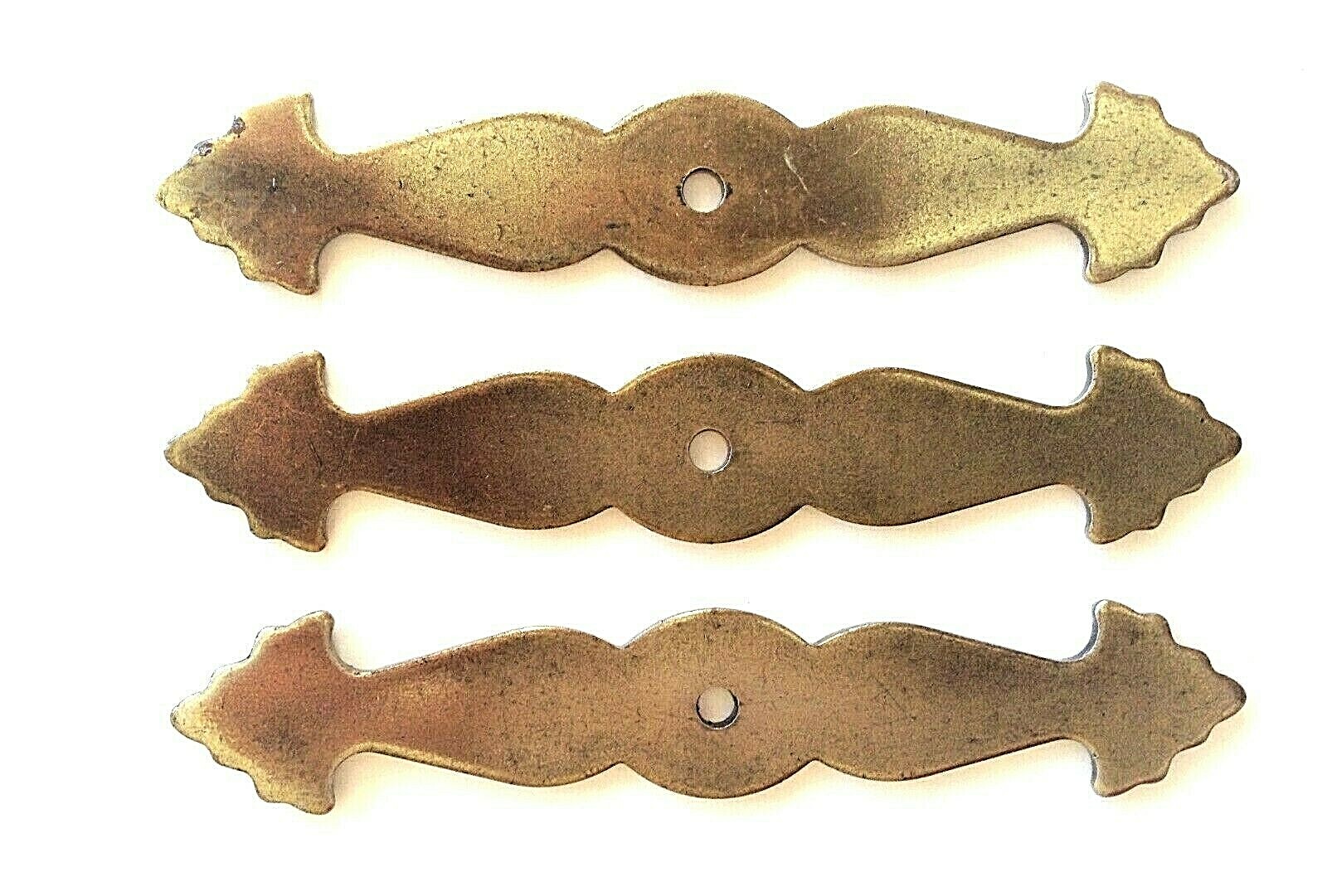 10 Ajax JB Cabinet/Furniture Drawer Back Plate Burnished Brass Finish 4-3/4″