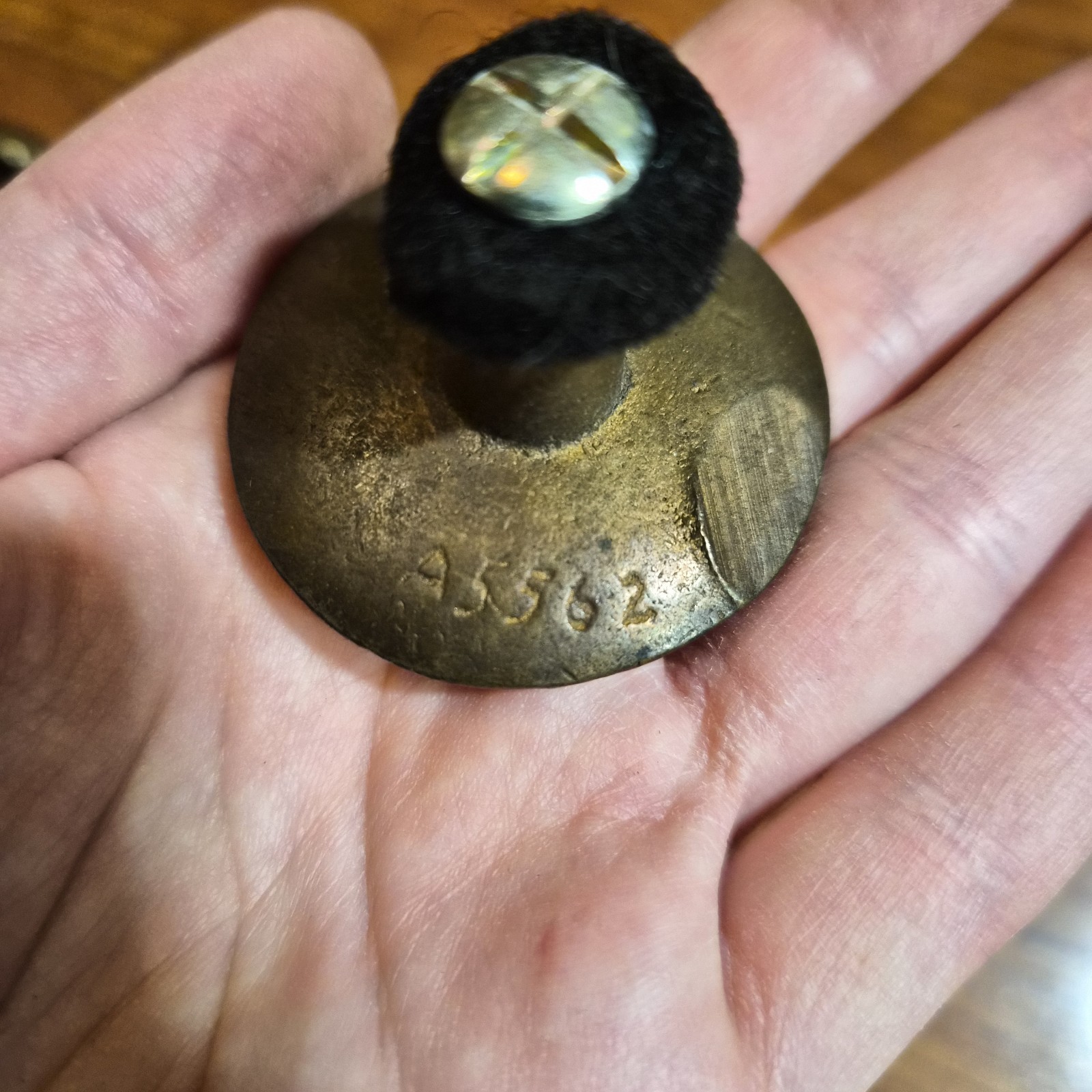 7 Vintage/Antique Large French Provincial Knobs NOS Hard to find / Rare Brass
