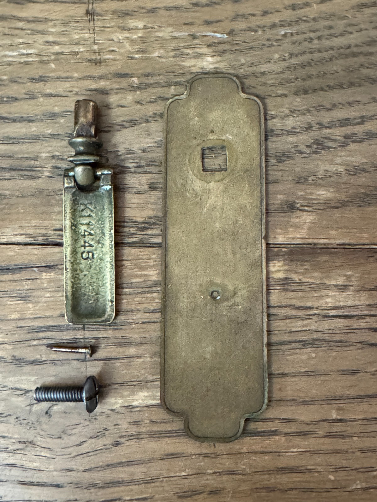 Original Drexel Campaign Charcoal Drop Door Pull K11445