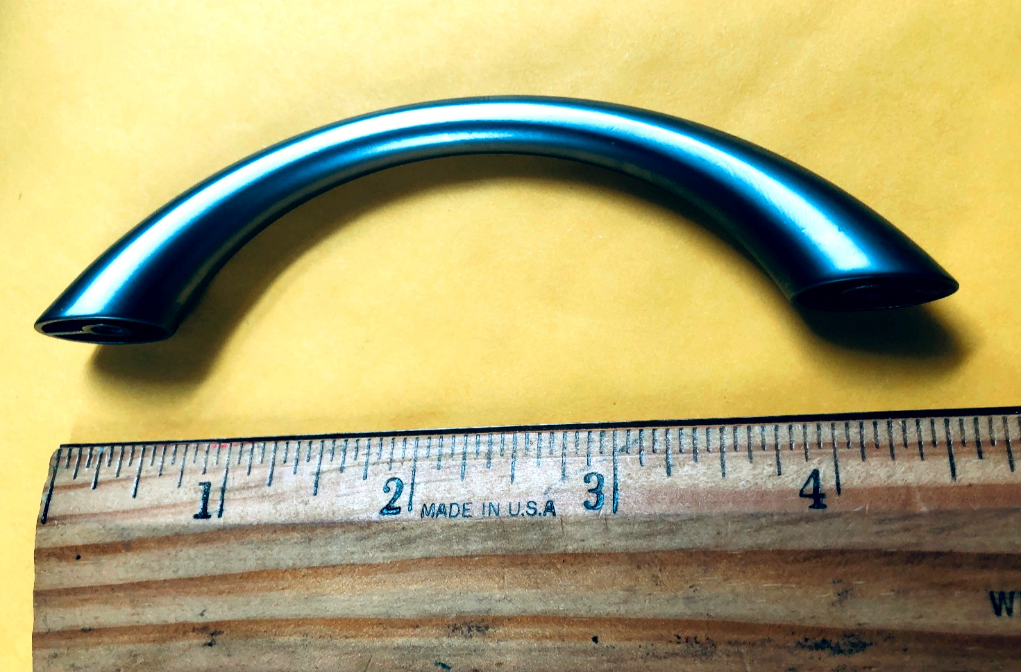 4 x Arc-shaped Brushed Nickel Coating Color Metal Drawer Pull Dresser Cabinet