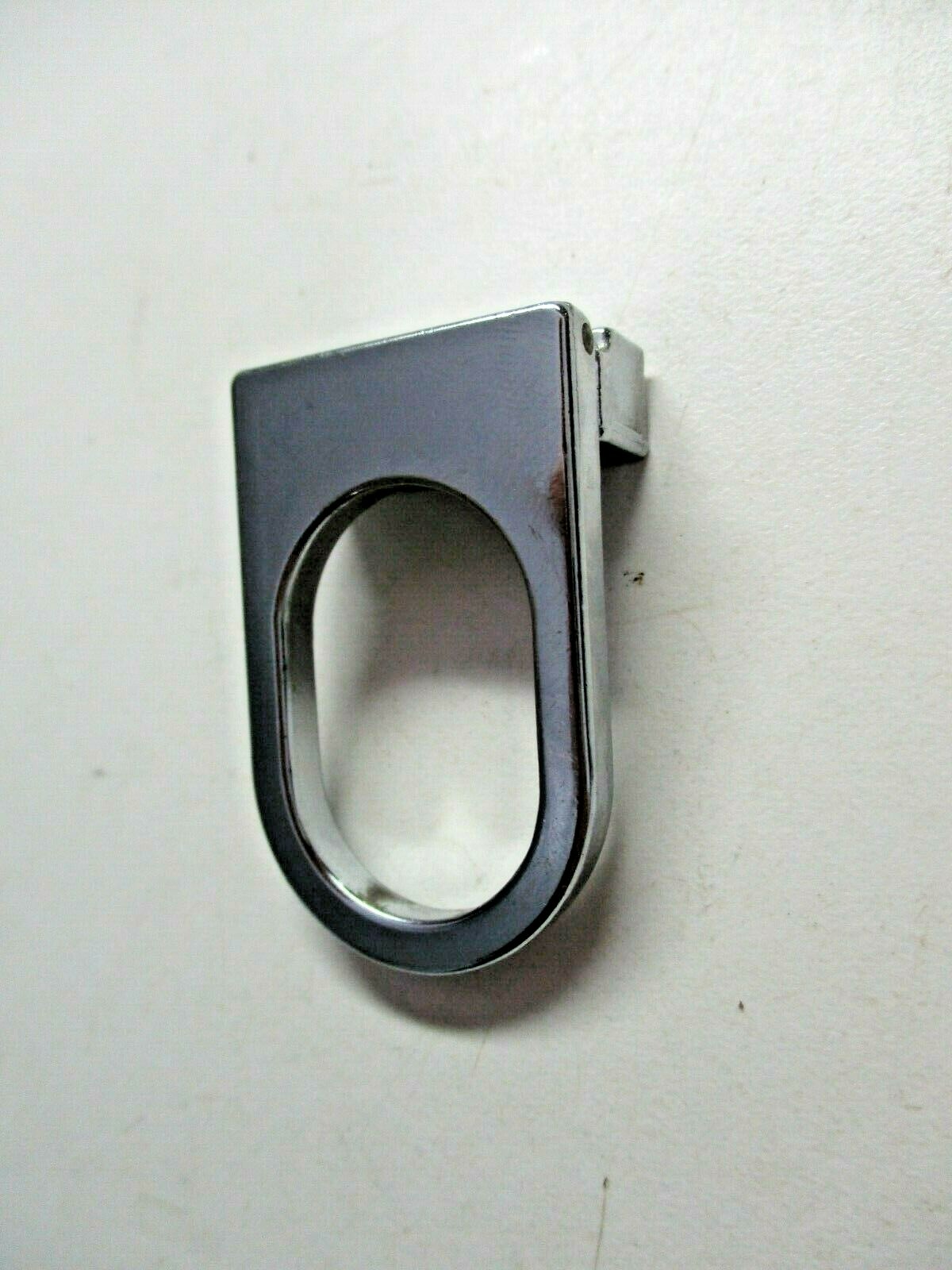 Japan 1950s Polished Chrome Drop Pull Handle 5/8″ Centers Vtg MCM Ultra Retro
