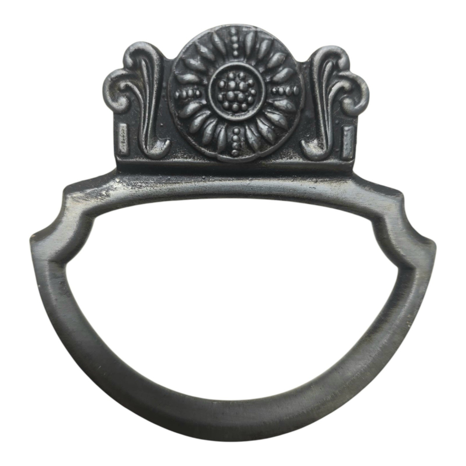 Ajax USA 957 Satin Antique Pewter Cab Door Drawer Pull Handle 1″ Centers Vtg MCM