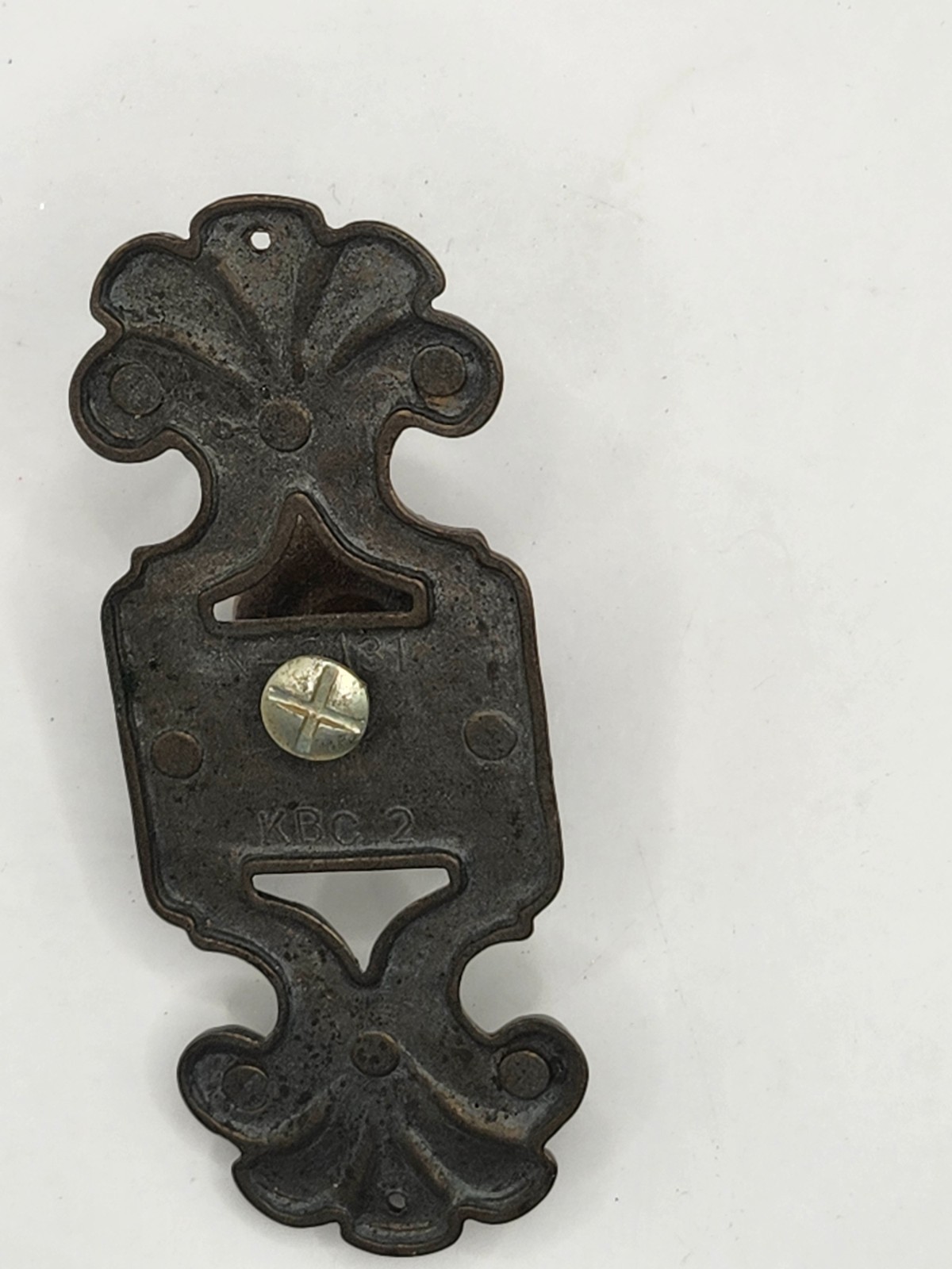 Vintage Keller Brass Company Drawer Cabinet Handle