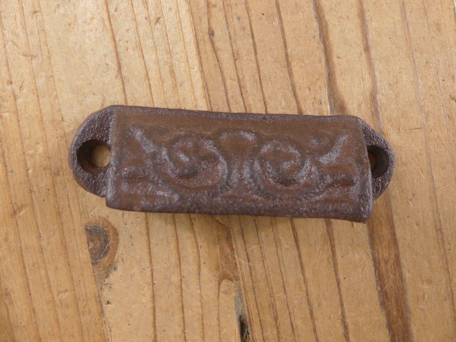 10 CAST IRON BROWN ORNATE PULLS DRAWER CABINET BIN HANDLES RUSTIC VINTAGE ORNATE