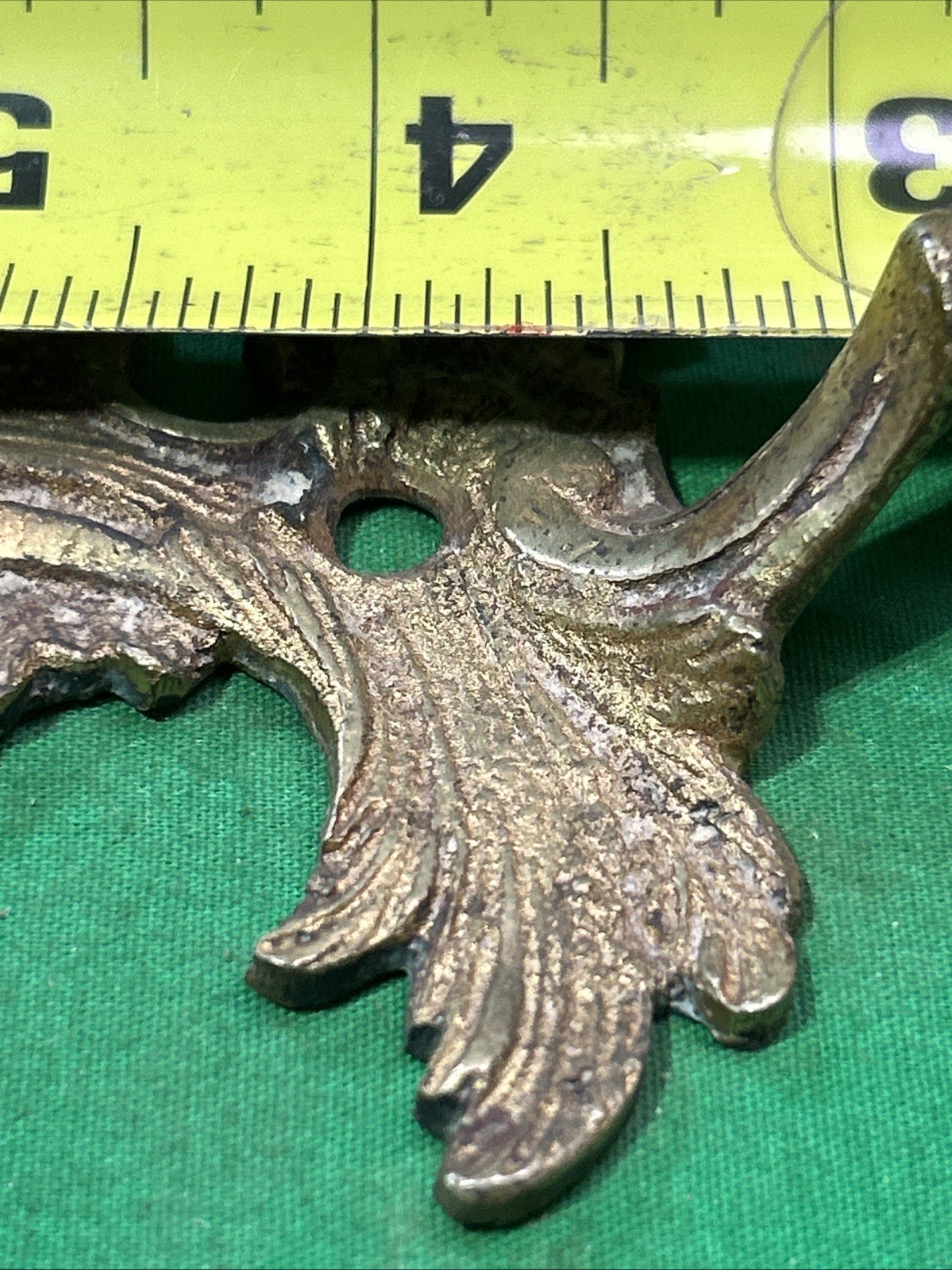 Vintage Pull French Provincial Drawer Pull 7 3/4” Long 4″ Center