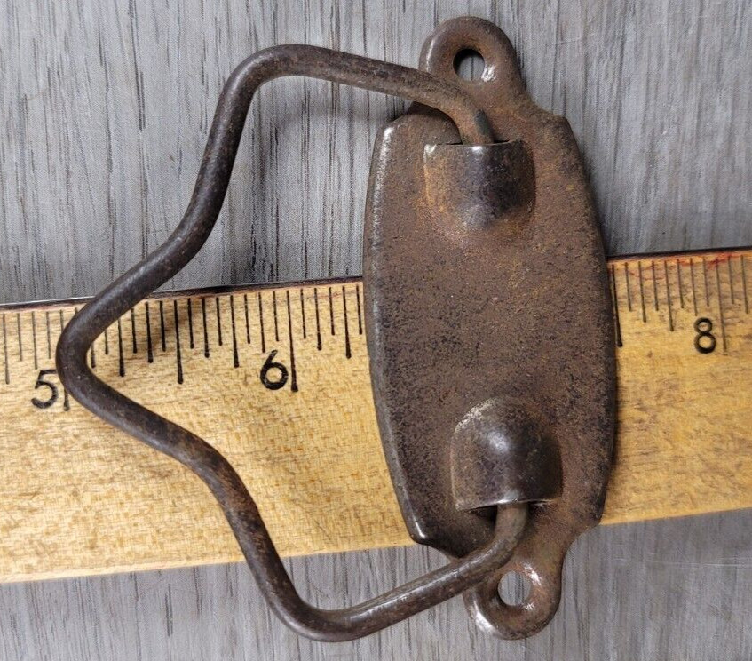 Drawer Pull Drop Bail Metal Back Plate Vintage 1 1/8″ x 2 7/8″