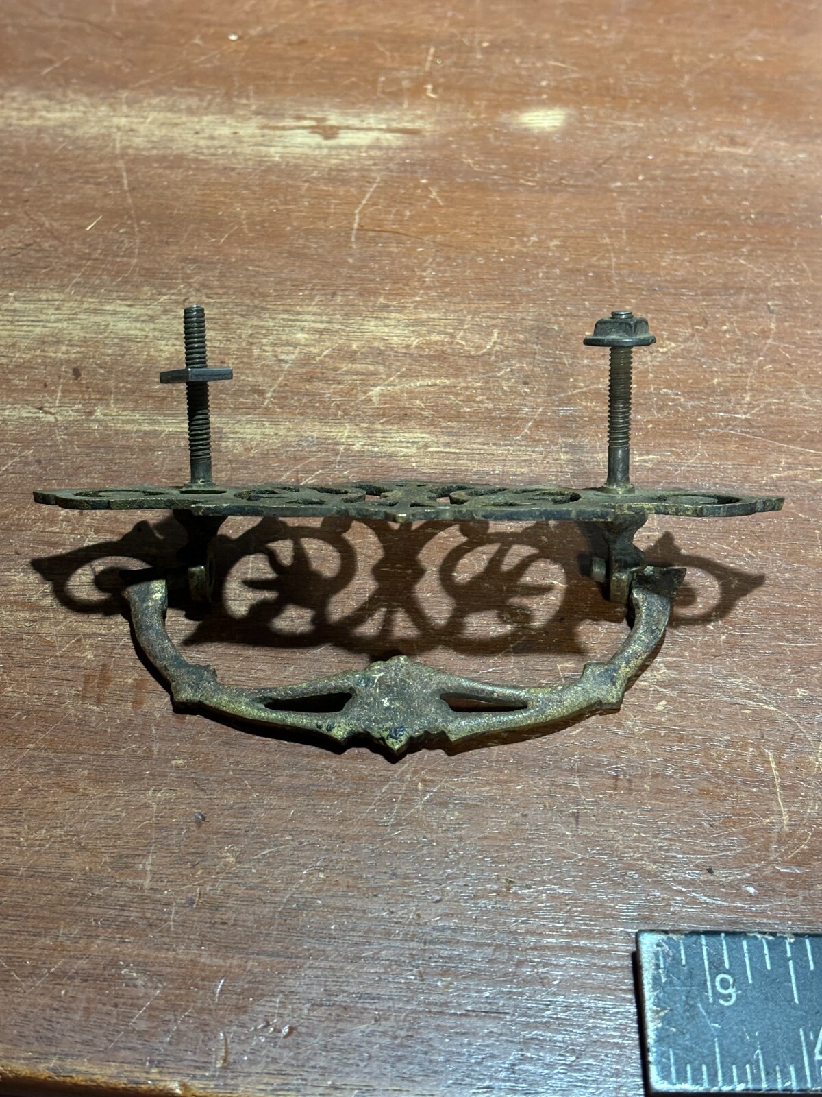Vintage Antique Ornate Fancy Drop Bail Drawer Pull. 3 inch CTC