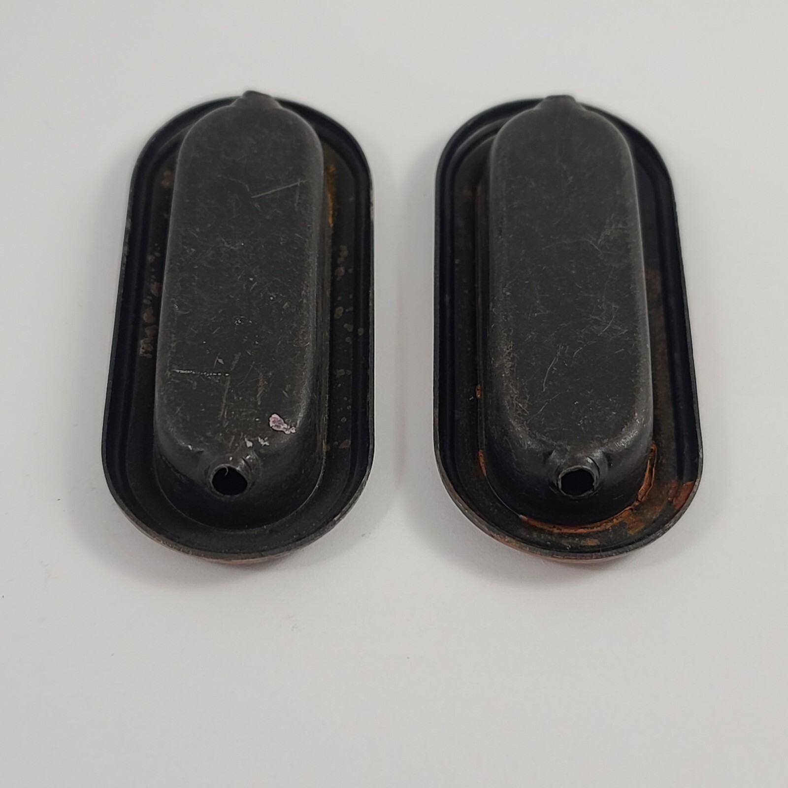Vintage 1960s Amerock Recessed Drawer Pull Pair Finger Pull 1584